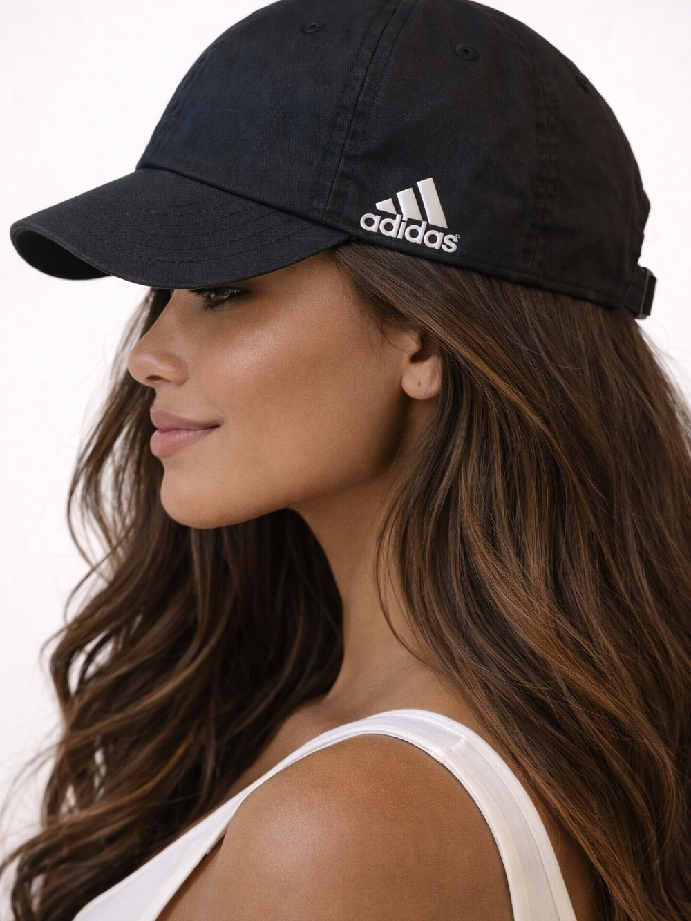 adidas Black Women's Logo Baseball Cap